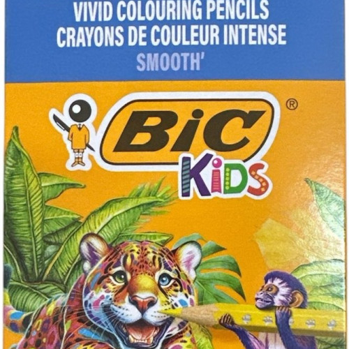 Bic Kids Smooth Kuru Boya Kalemi 12 Renk