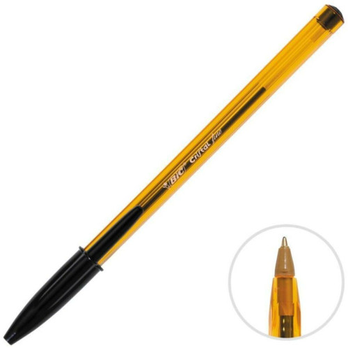 Bic Tükenmez Kalem Cristal 0.8 MM Siyah Fine 872731 (1 Paket 50 Adet)