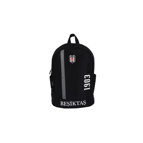 Me Çanta Beşiktaş 1903 Gri Şeritli Siyah Sırt Çantası