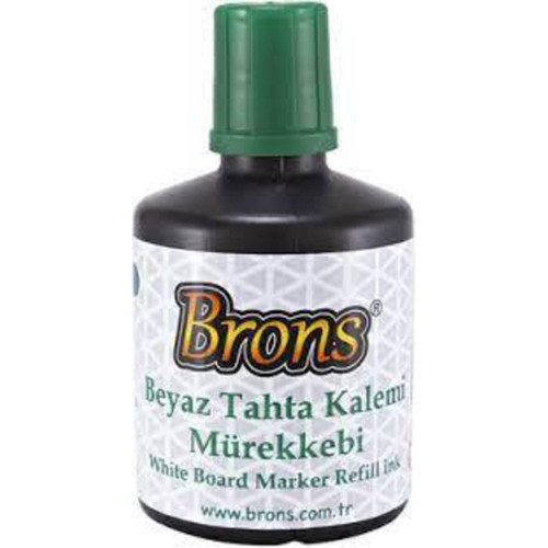 Brons Tahta Kalem Mürekkebi 100 CC Yeşil BR-355