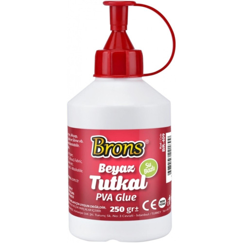 Brons Tutkal 250 GR Beyaz Tutkal (6 Adet)