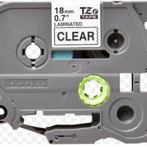 Brother TZE-141 18mm Siyah Üzeri Şeffaf Laminasyon Etiket