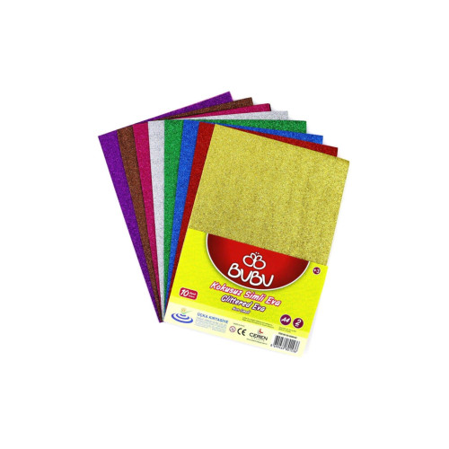 Bu-Bu Eva Simli 2 MM 10 Renk 20x30 Cm Simli Eva Karışık Renk