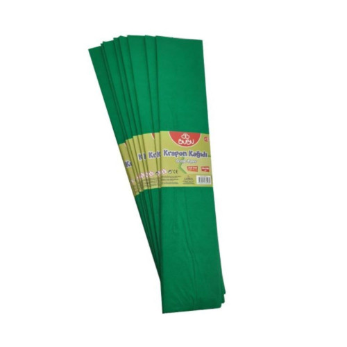 Bu-Bu Krapon Kağıdı Açık Yeşil Krepon Kağıdı (10 Lu Paket)