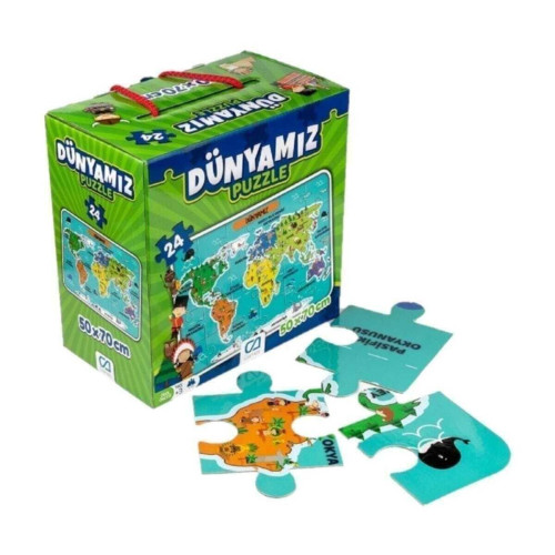 Ca Games 24 Parça Dünyamiz Maxi Boy Eğitici Puzzle