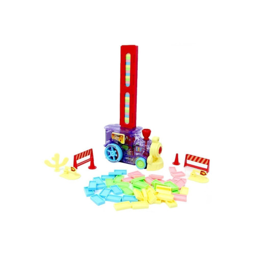 Can Toys Pilli Dominolu Tren Kutulu 80 Parça Domino Taşı Dizen