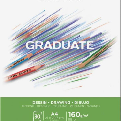 Canson Çizim Bloğu Graduate Dessın Beyaz 30 Yaprak A4 160 Gram
