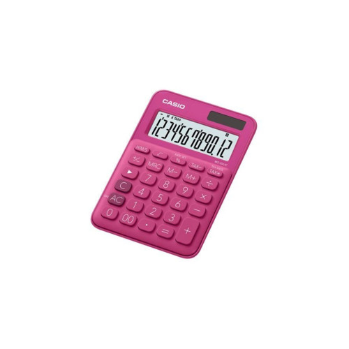 Casio 12 Hane Koyu Pembe Masa Üstü Hesap Makinesi