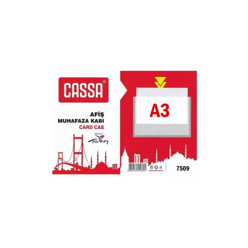 Cassa Tabela Poşeti (Afiş Muhafaza Kabı A3) 297x420 MM Şeffaf (10 Lu Paket)