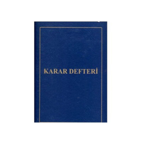 Cem Karar Defteri Ciltli 72 YP 24x34