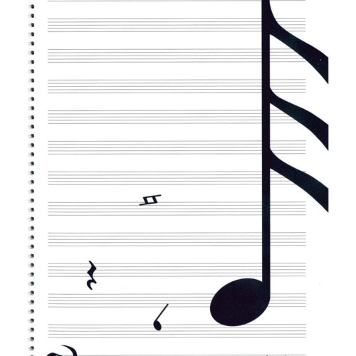 Çınar Müzik Defteri Spiralli Jazz Plastik Kapak 30 YP 38000
