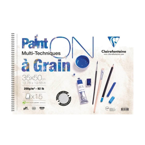 Claırefontaıne Resim Defteri Paınt-On A Graın Start Çizim Blok 15 YP 35x50 CM 160 GR PD966450