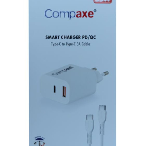Compaxe CTA-350TT  35W 5V 3A PD-QC+ Type-C To Type-C  Şarj Kablosu