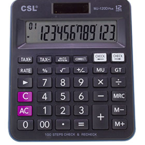 CSL MJ-120D PLUS 12 Hane Masa Tipi İşlem Kontrollü Hesap Makinesi