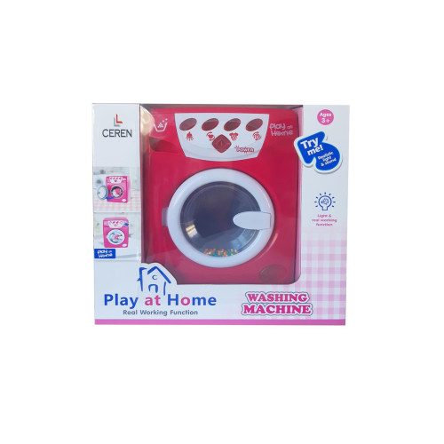 C Toys Işıklı Pilli ve Sesli Oyuncak Çamaşır Makinesi