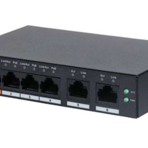 Dahua CS4006-4ET-60 4FE PoE Port (60W), 2GE Uplink Cloud Managed Switch