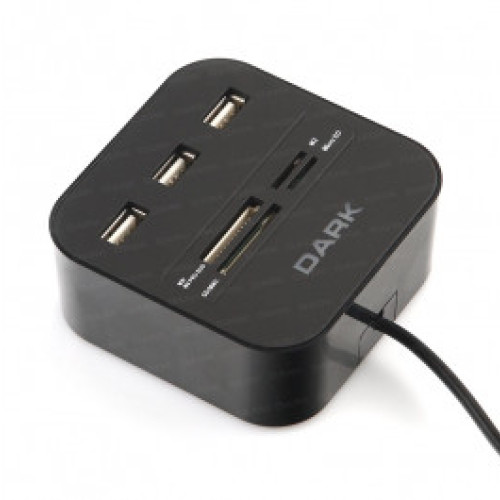 Dark UCR202 USB MicroSD-SD-MMC-M2-MS PRO DUO Kart Okuyuculu USB Çoklayıcı