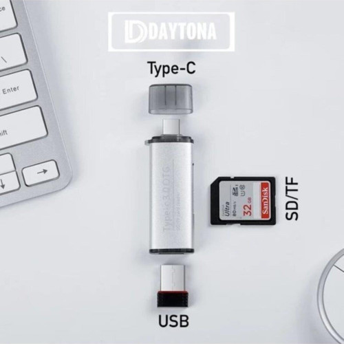 Daytona Type-C To USB 3.0 Sd Tf Kart Okuyucu