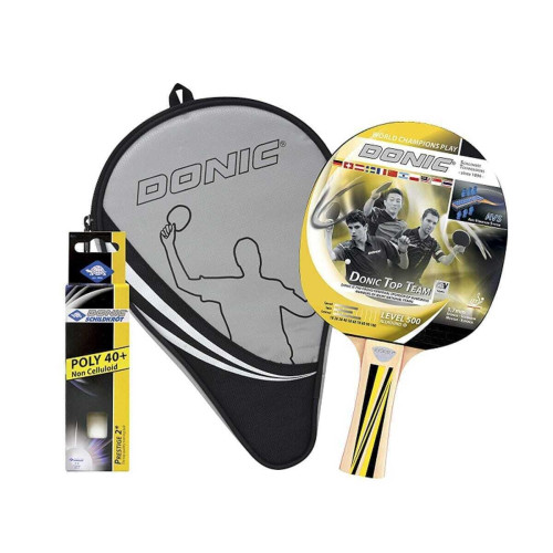 Donic 788480 Top Team 500 ITTF Onaylı Masa Tenisi Top Kılıf Raket Seti