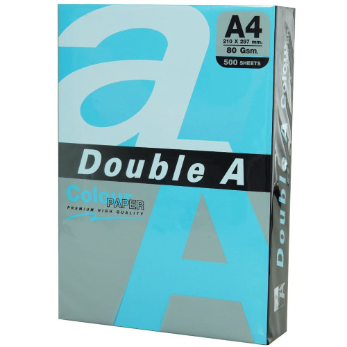 Double A Renkli Fotokobi Kağıdı 500 LÜ A4 80 GR Koyu Mavi