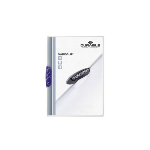Durable Sıkıştırmalı Dosya SwingClip Ortadan Klipsli 30 SY A4 Lacivert 2260
