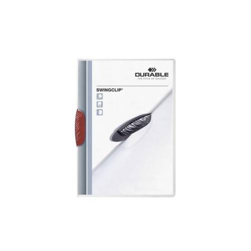 Durable Sıkıştırmalı Dosya SwingClip Ortadan Klipsli 30 SY Kırmızı 2260