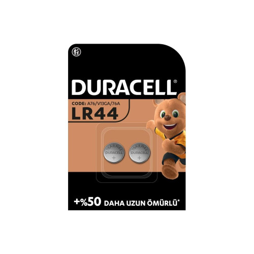 Duracell Özel LR44 Alkalin Düğme Pil 1.5V 2 Li Paket