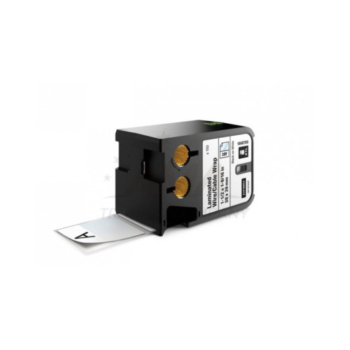 Dymo XTL LamineTel/Kablo Etiketi 38 x 39 MM Beyaz/Siyah 150 Etiket