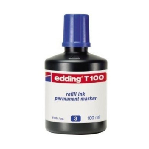 Edding Markör Mürekkebi Permanent Damlalıklı 100 ML Mavi (10 Lu Paket)