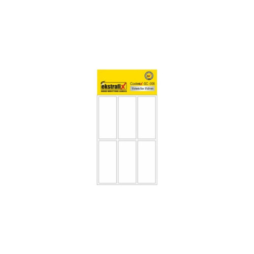 Ekstrafix Ofis Etiketi 57x24 MM Beyaz Ofis Etiketi 10 Yaprak