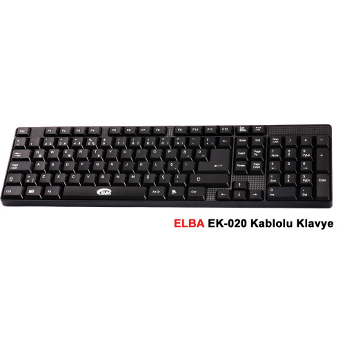 Elba Q Usb Siyah Türkçe Kablolu Standart Klavye