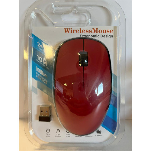 Elba Kırmızı 2.4Ghz Kablosuz Mouse
