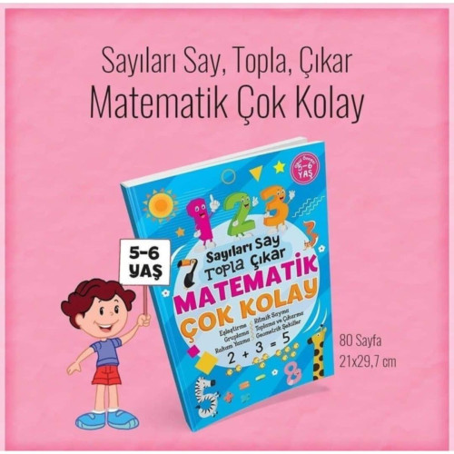Ema Sayıları Say Topla Çıkar Mat.Çok Kolay 5-6 Yaş