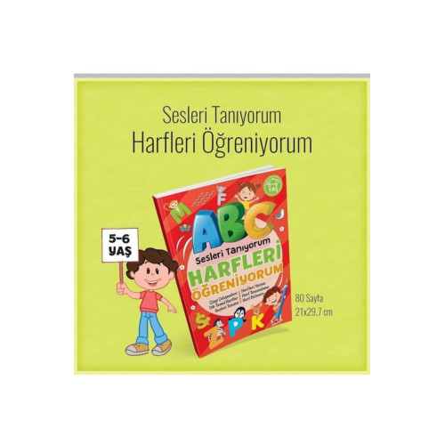 Ema Yayınları Harfleri Öğreniyorum 5-6 Yaş