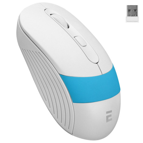 Everest Usb Beyaz/Mavi 2.4Ghz Optik Kablosuz Mouse