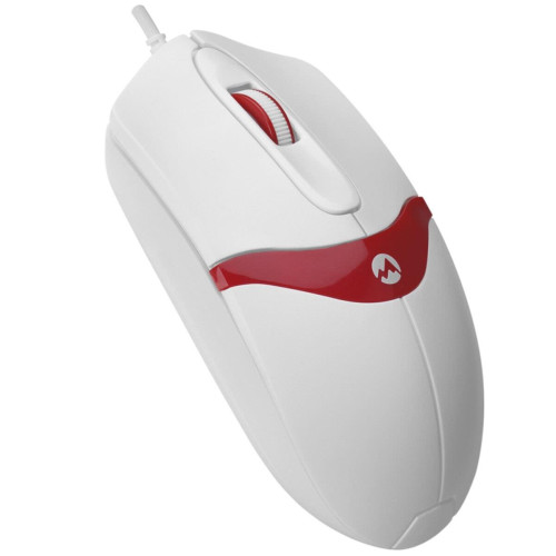 Everest Usb Beyaz-Kırmızı 1200 dpi 3D Optik Kablolu Mouse