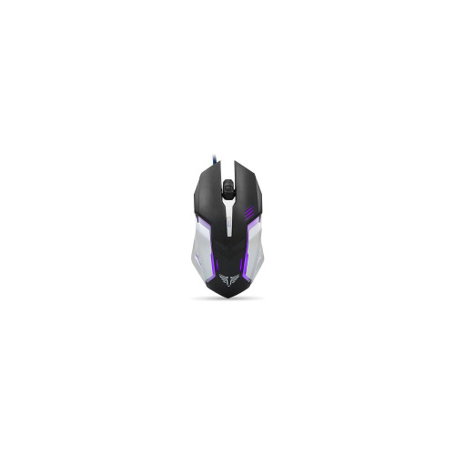 Everest Usb Siyah-Gümüş Işıklandırmalı Kablolu Oyuncu Mouse