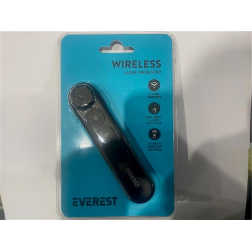 Everest TBA-12 2.4Ghz Kablosuz Type C Profesyonel Sunum Cihazı 100-200 Metre Lazer 50-100 Metre Wıreless