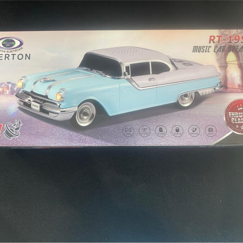 EVERTON RT-1954 Turuncu Arabalı  Bluetooth Fm-Usb-Tf-Aux Şarjlı Nostaljik Radyo