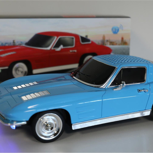 EVERTON RT-1956 Mavi (Blue) Arabalı  Bluetooth Fm-Usb-Tf-Aux Şarjlı Nostaljik Radyo