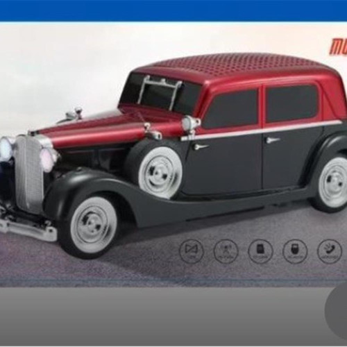 EVERTON RT-1960 Kırmızı Arabalı  Bluetooth Fm-Usb-Tf-Aux Şarjlı Nostaljik Radyo