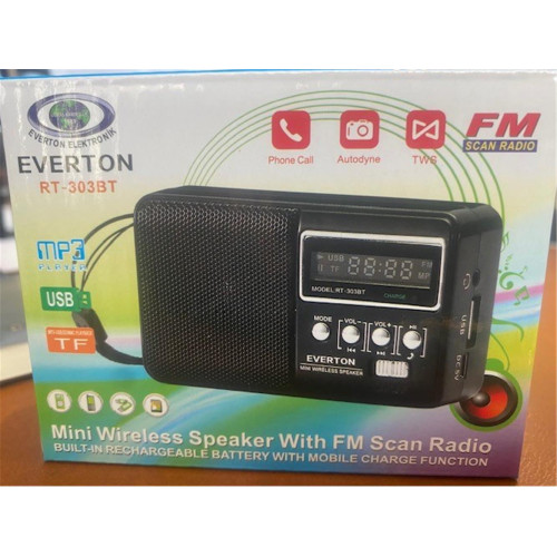 Everton Fm-Usb-Tf Şarjlı Dijital Göstergeli Radyo