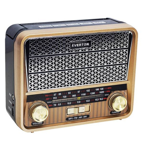 Everton Bluetooth Fm-Usb-Tf-Aux Nostaljik Radyo