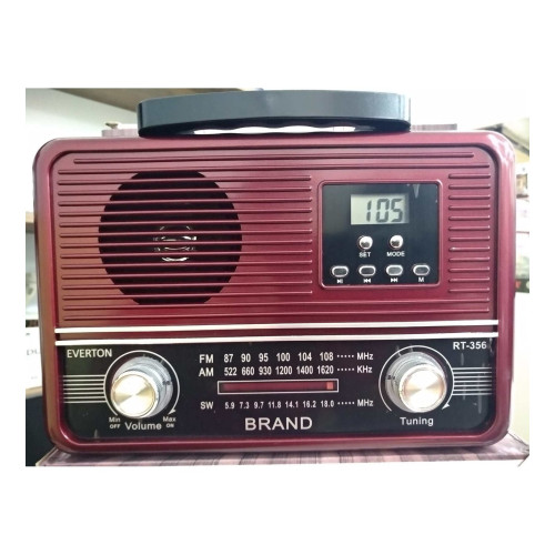 Everton Bluetooth-USB-SD-FM Nostaljik Radyo Müzik Kutusu Karışık Renk 1 Adet