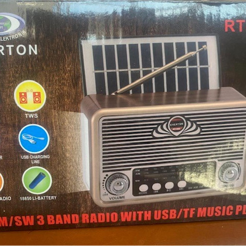 Everton Rt-660  Bluetooth Fm-Usb-Tf-Aux Şarjlı Nostaljik Radyo