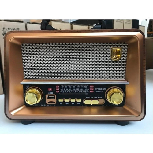 Everton Bluetooth Fm - Usb - Tf - Aux Şarjlı Nostaljik Radyo