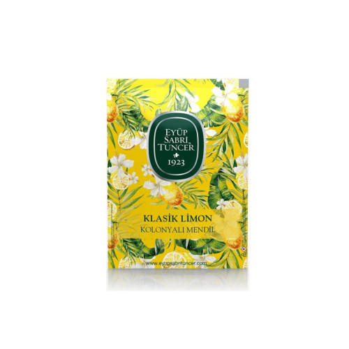 Eyüp Sabri Tuncer Klasik Limon Kolonyalı Mendil 30'lu Paket 9.3 x 12.5 Cm