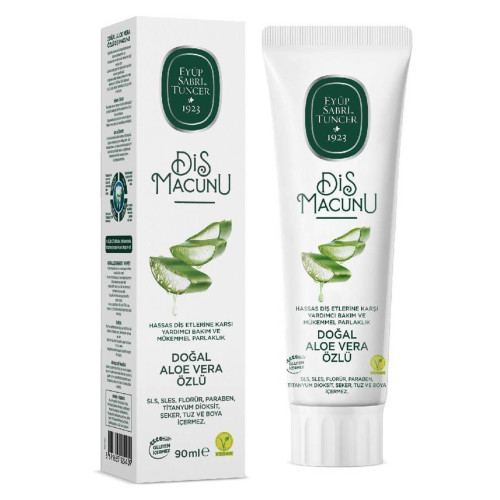 Eyüp Sabri Tuncer Doğal Aloe Vera Özlü Doğal Diş Macunu 90 ml