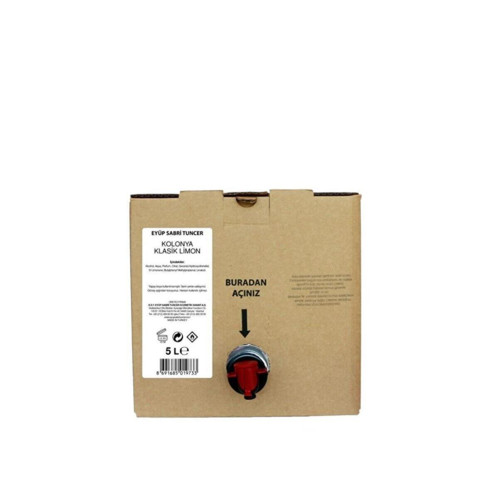 Eyüp Sabri Tuncer Limon 5 Litre Poşetli Kolonyası Kutulu Bag in Box