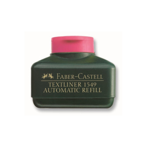 Faber-Castell Fosforlu Kalem Mürekkebi Otamatik Dolum 30 ML Pembe (4 Lü Paket)